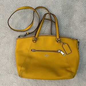 Coach Bag - mustard color.